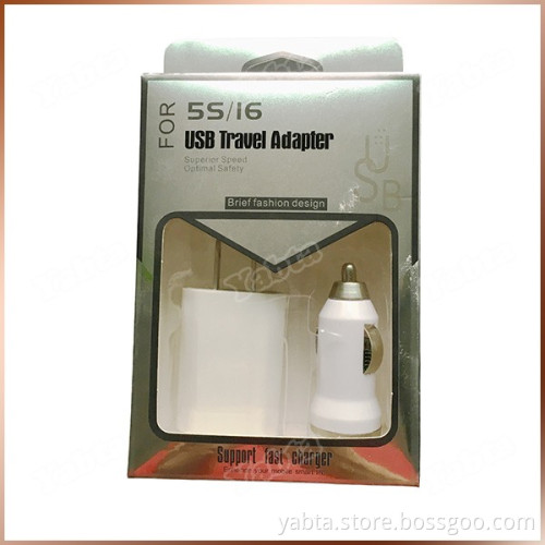For Apple Iphones Charger Accessories 1A 3 In 1 Travel Charger Set